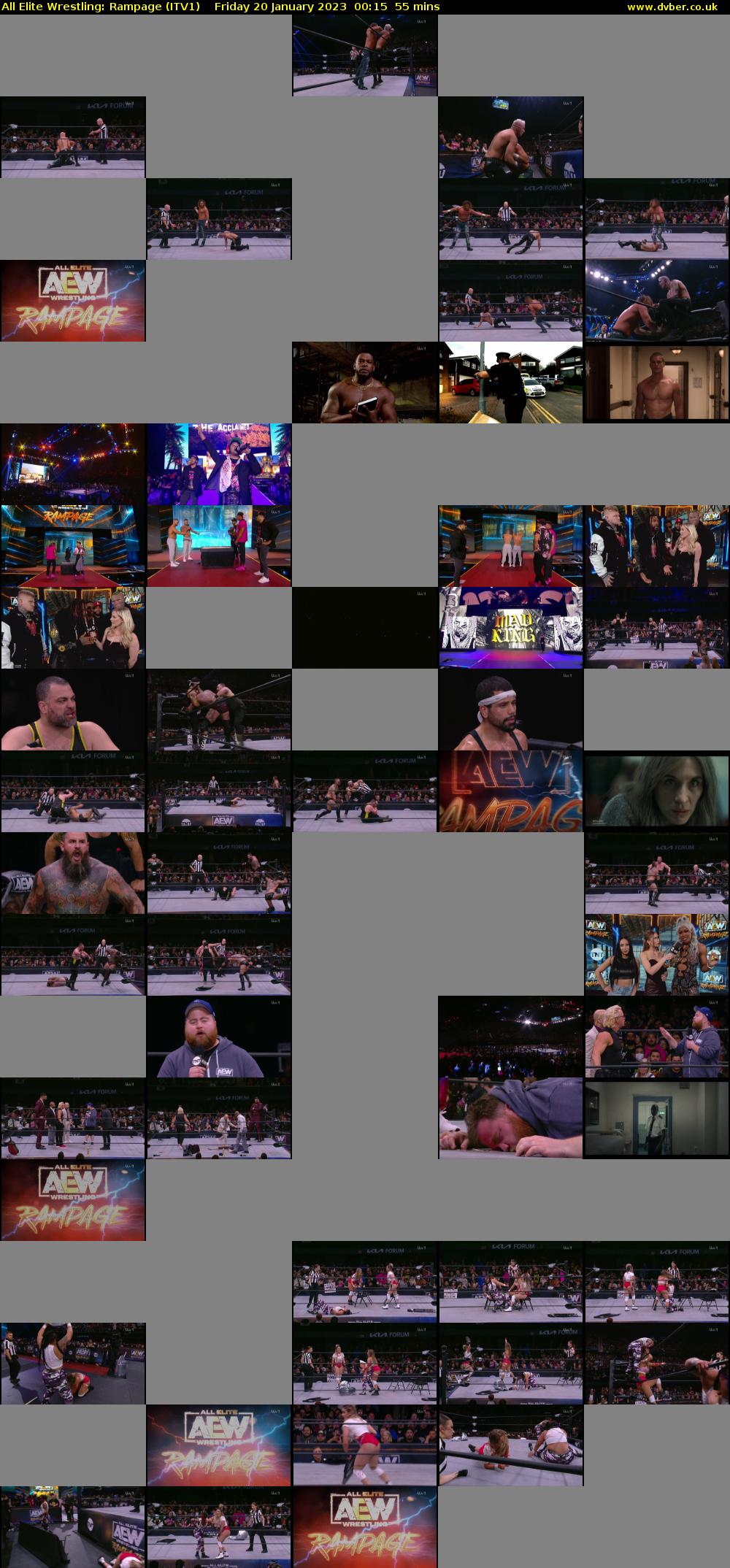 All Elite Wrestling: Rampage (ITV1) Friday 20 January 2023 00:15 - 01:10