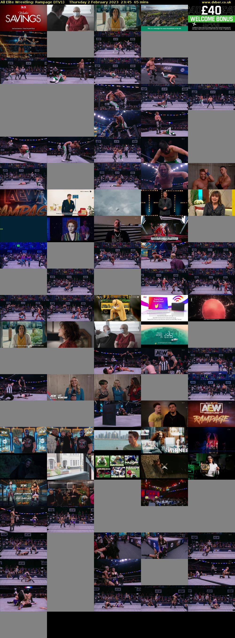 All Elite Wrestling: Rampage (ITV1) Thursday 2 February 2023 23:45 - 00:50