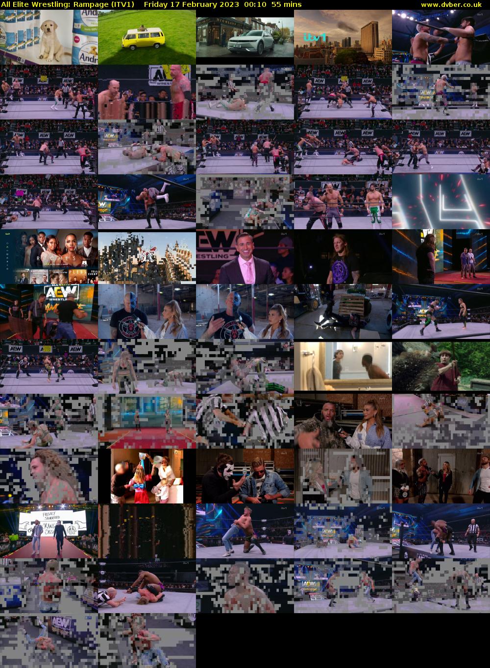 All Elite Wrestling: Rampage (ITV1) Friday 17 February 2023 00:10 - 01:05