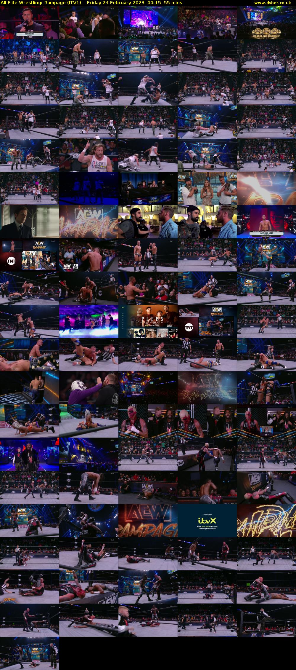 All Elite Wrestling: Rampage (ITV1) Friday 24 February 2023 00:15 - 01:10