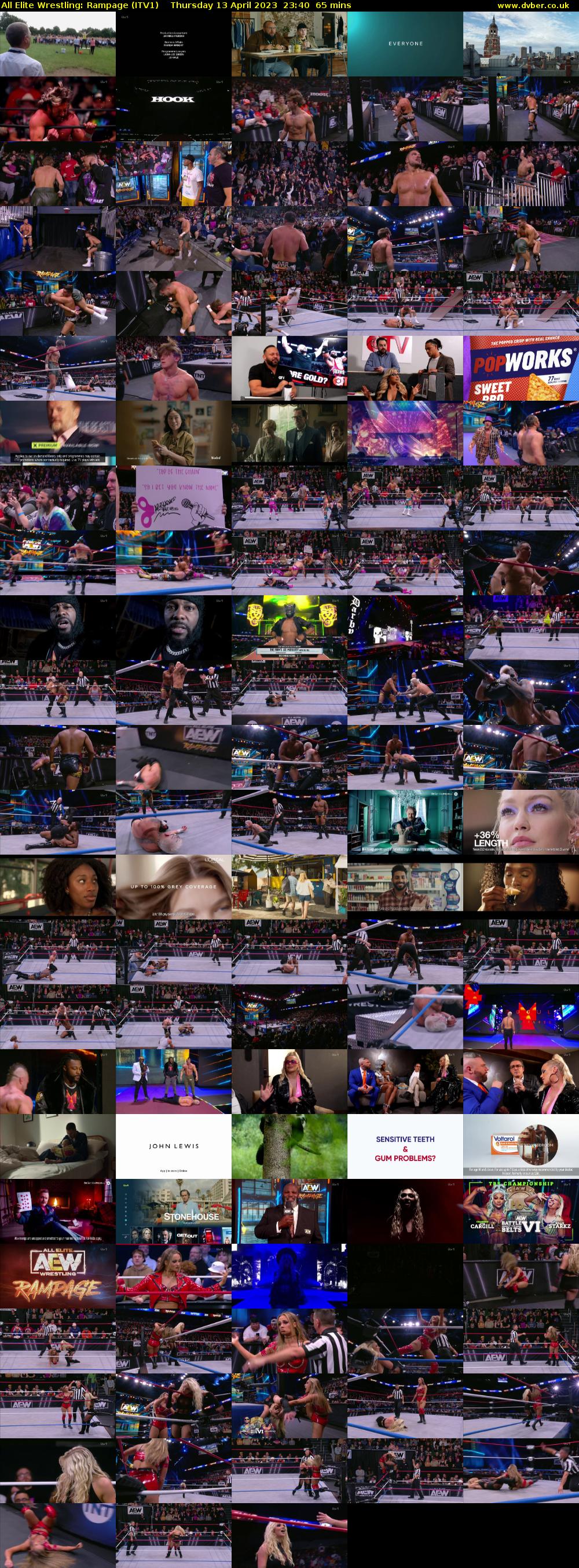 All Elite Wrestling: Rampage (ITV1) Thursday 13 April 2023 22:40 - 00:45