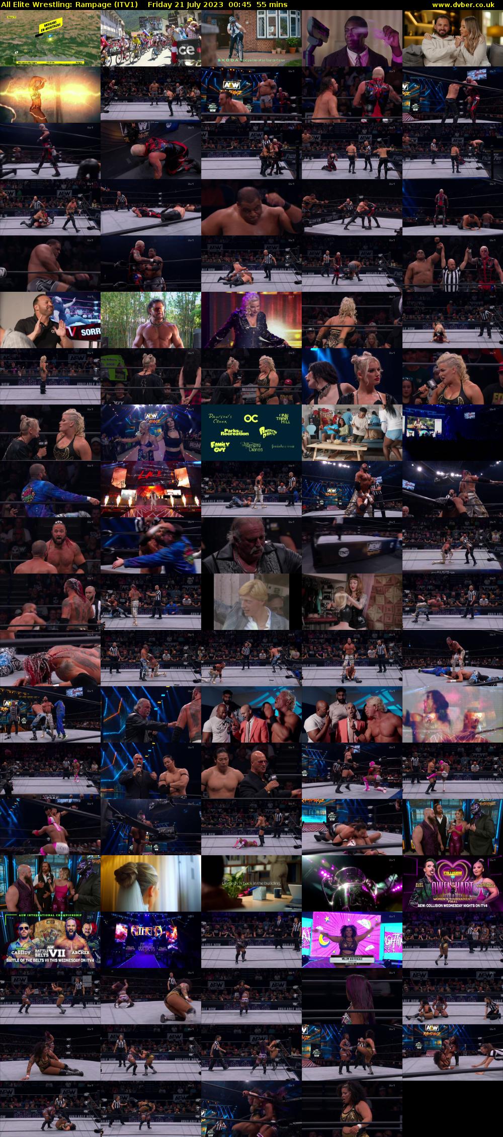 All Elite Wrestling: Rampage (ITV1) Friday 21 July 2023 00:45 - 01:40