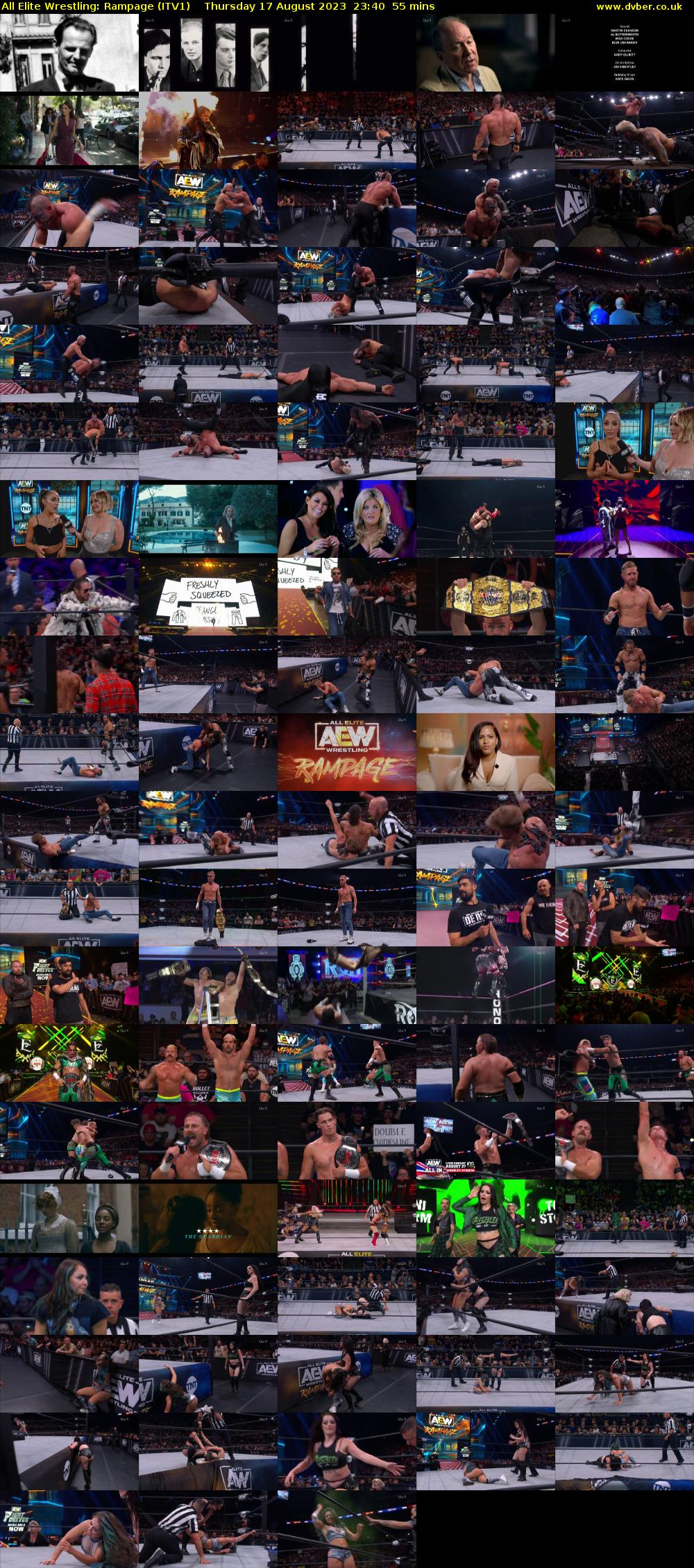All Elite Wrestling: Rampage (ITV1) Thursday 17 August 2023 23:40 - 00:35