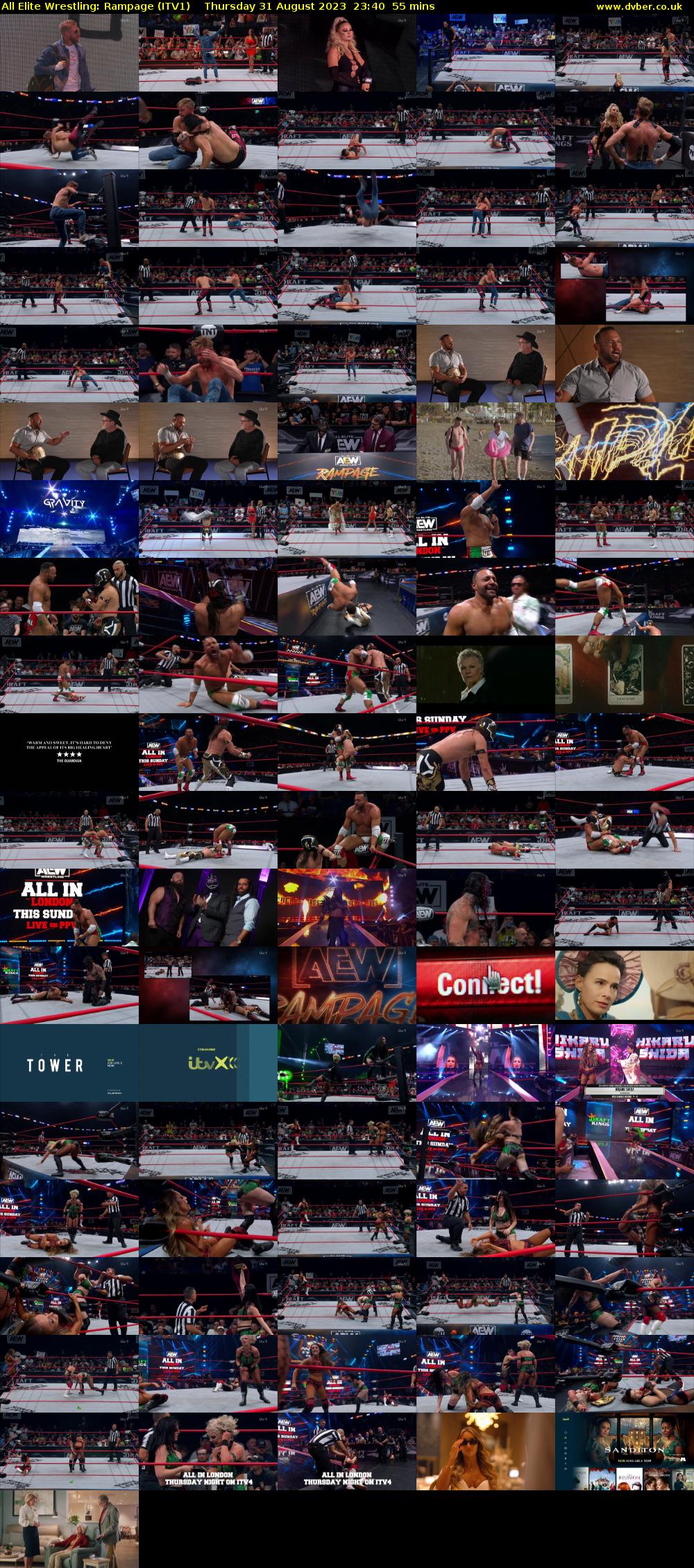 All Elite Wrestling: Rampage (ITV1) Thursday 31 August 2023 23:40 - 00:35