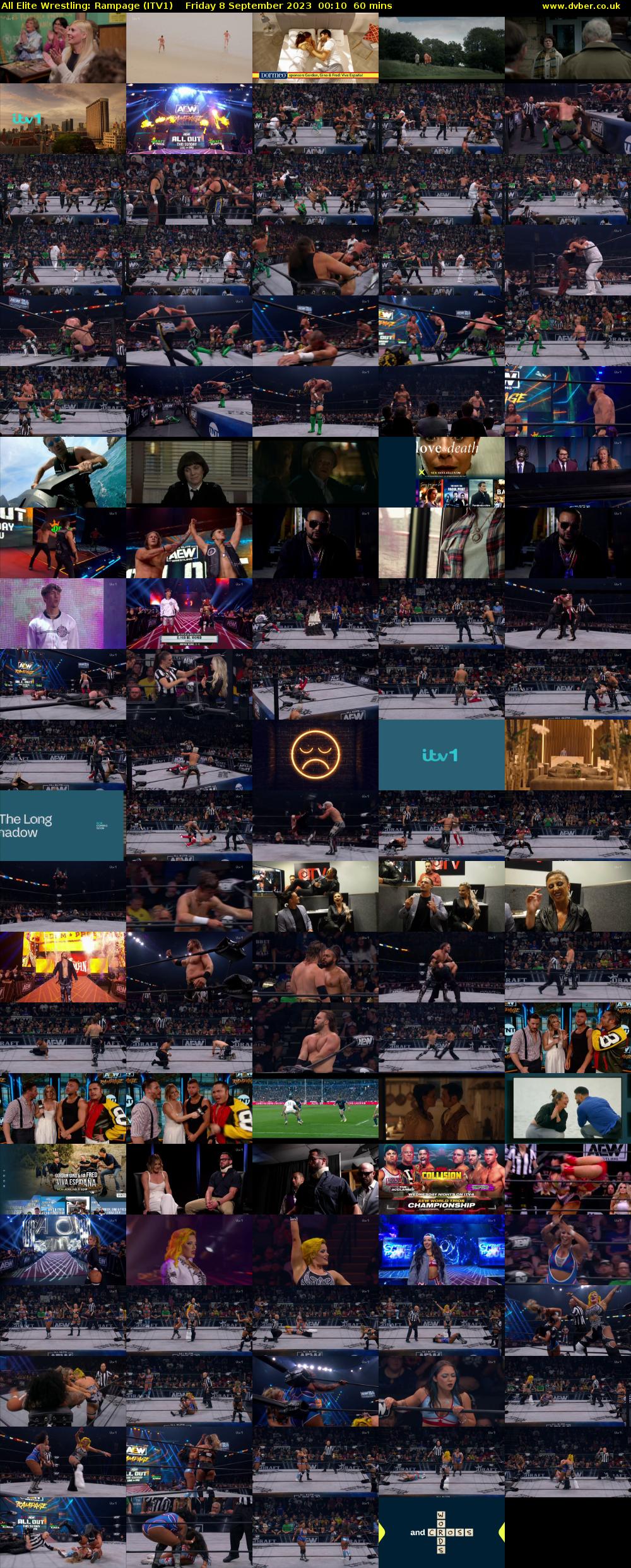 All Elite Wrestling: Rampage (ITV1) Friday 8 September 2023 00:10 - 01:10