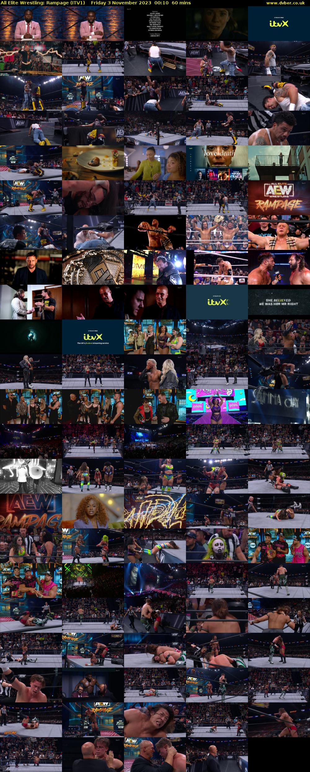 All Elite Wrestling: Rampage (ITV1) Friday 3 November 2023 00:10 - 01:10