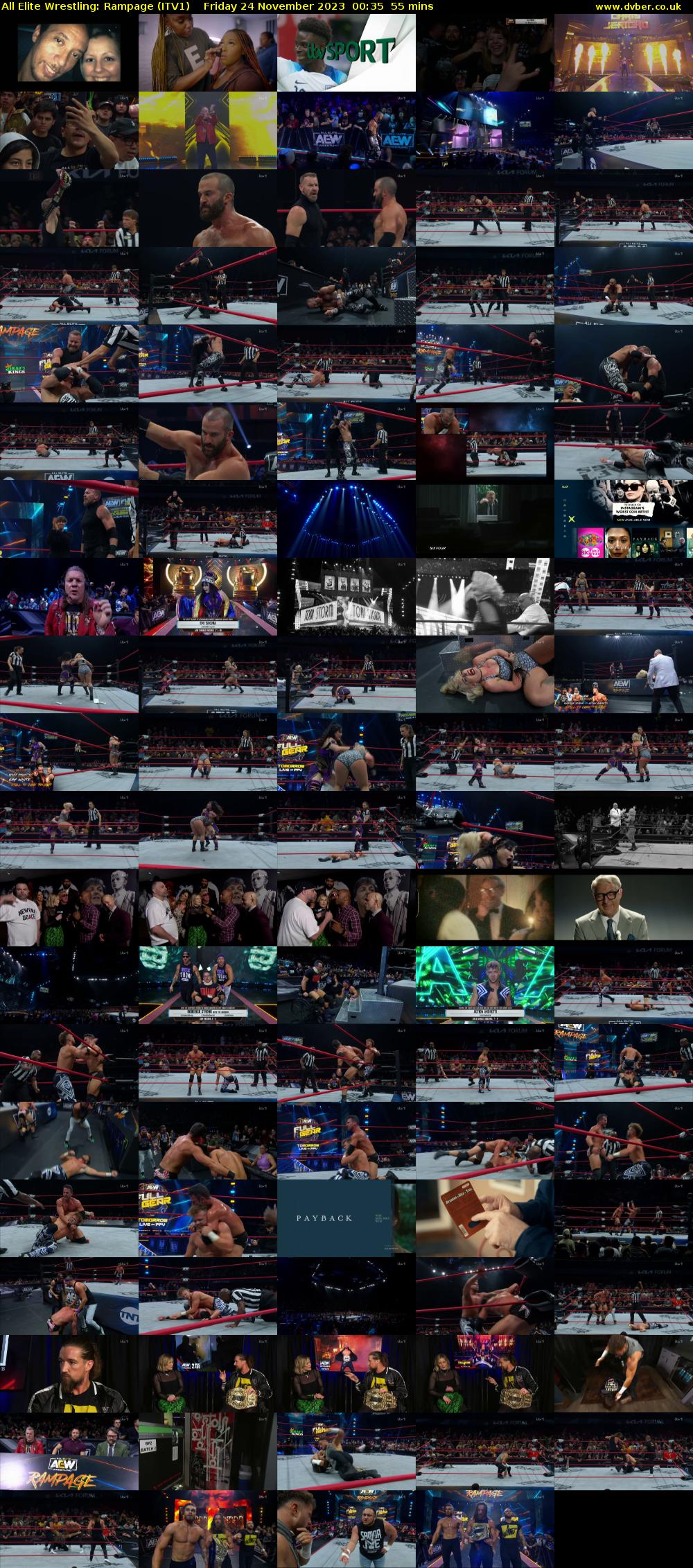 All Elite Wrestling: Rampage (ITV1) Friday 24 November 2023 00:35 - 01:30