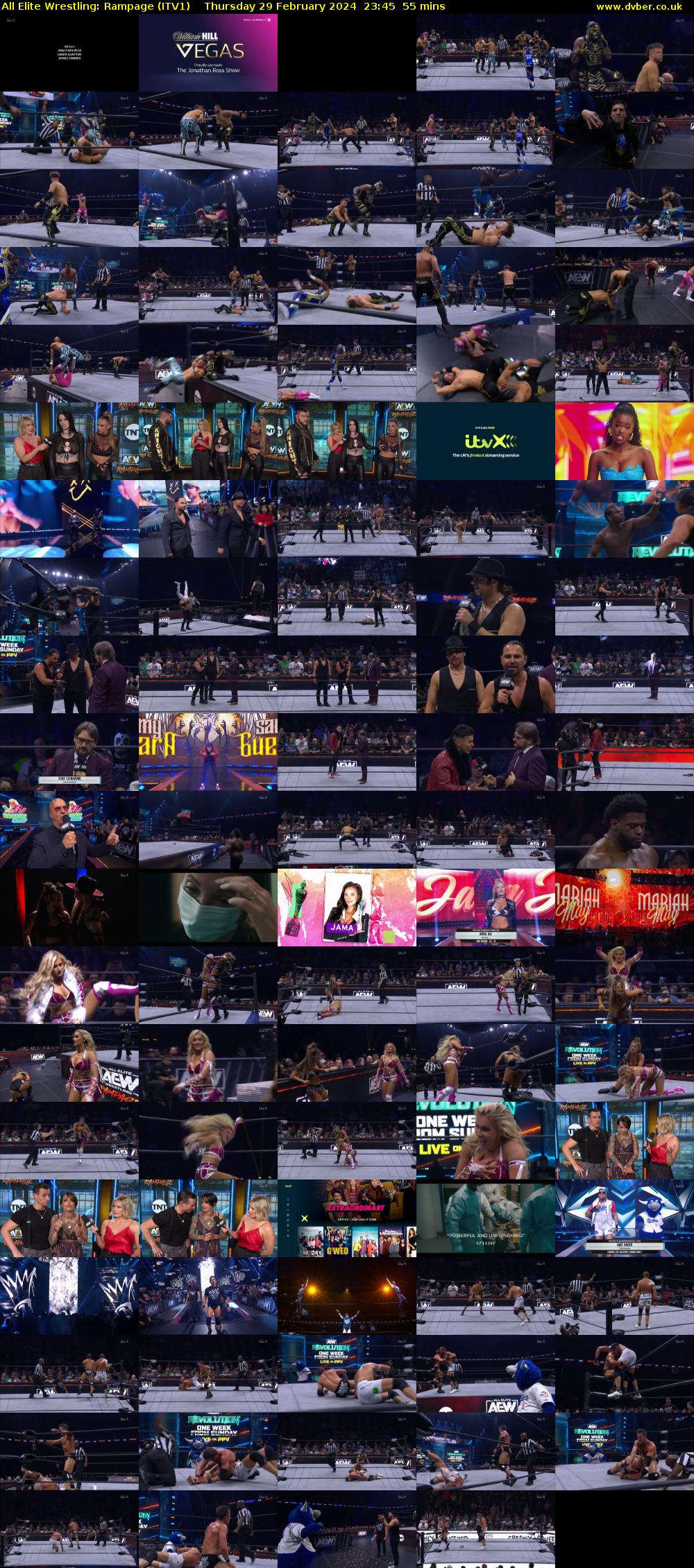 All Elite Wrestling: Rampage (ITV1) Thursday 29 February 2024 23:45 - 00:40