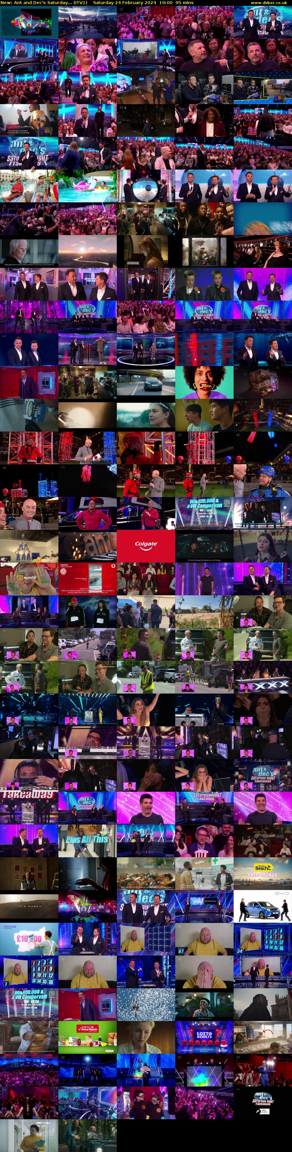 Ant and Dec's Saturday... (ITV1) Saturday 24 February 2024 19:00 - 20:35