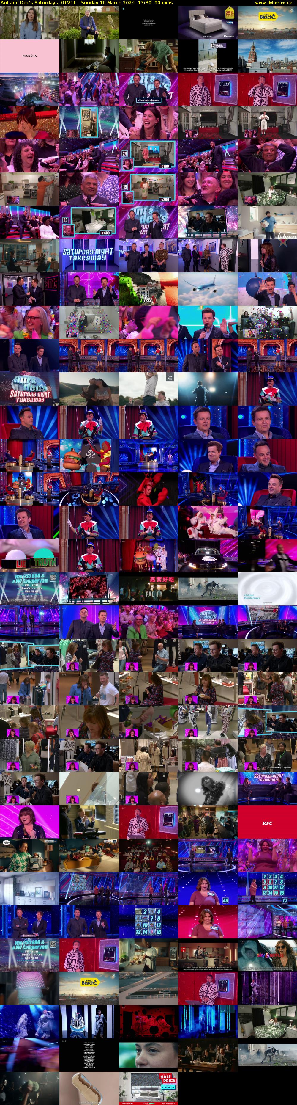 Ant and Dec's Saturday... (ITV1) Sunday 10 March 2024 13:30 - 15:00
