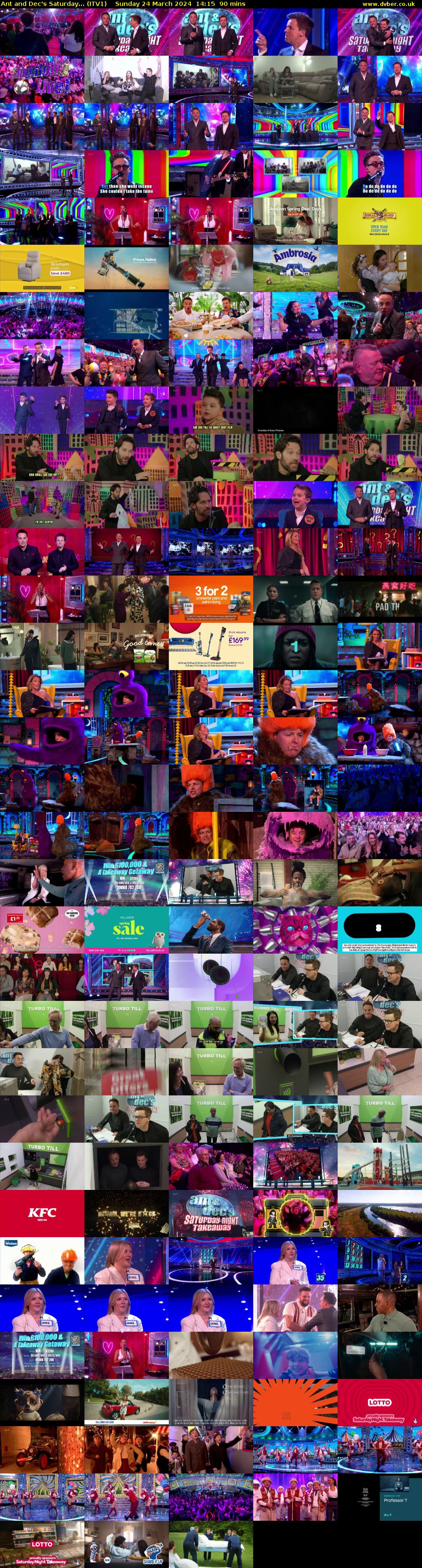 Ant and Dec's Saturday... (ITV1) Sunday 24 March 2024 14:15 - 15:45