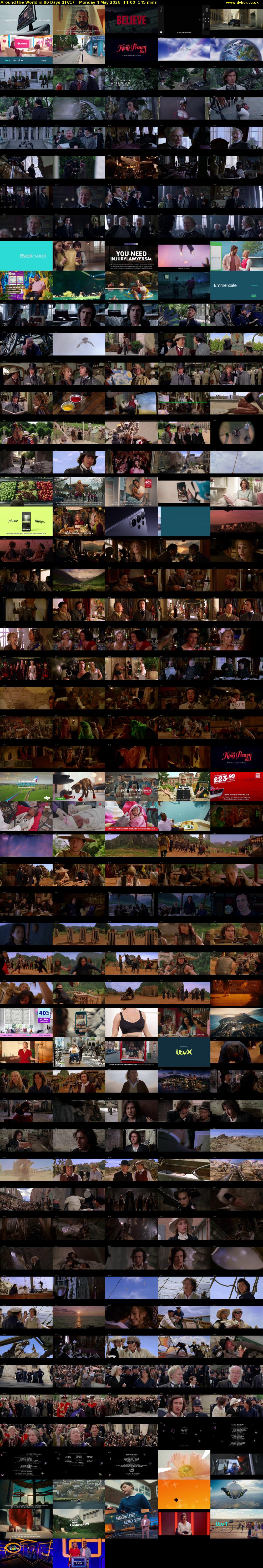 Around the World in 80 Days (ITV1) Monday 4 May 2026 14:00 - 16:25
