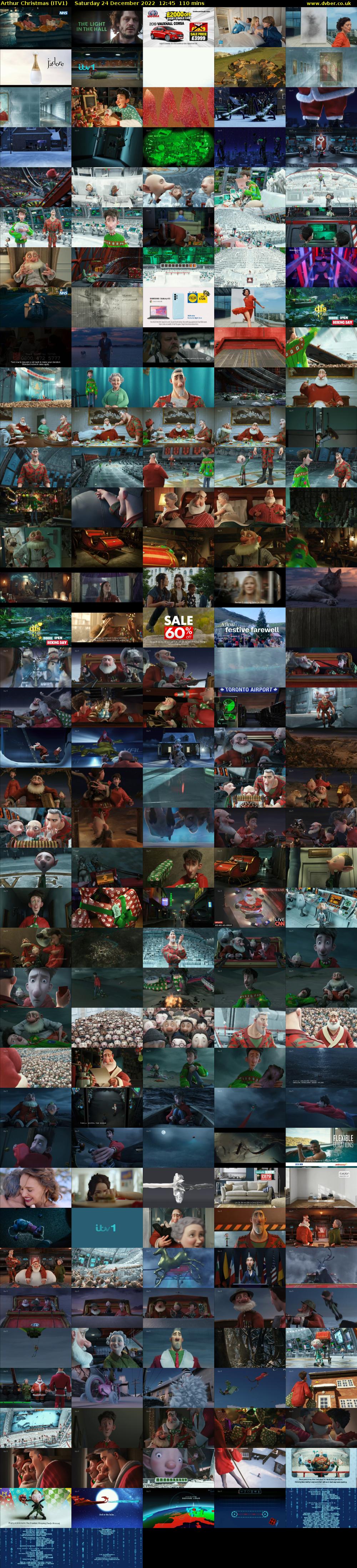 Arthur Christmas (ITV1) Saturday 24 December 2022 12:45 - 14:35