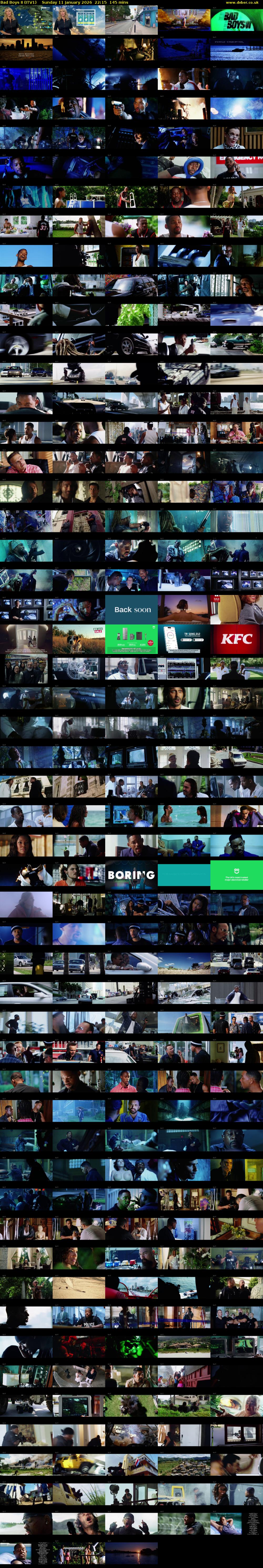 Bad Boys II (ITV1) Sunday 11 January 2026 22:15 - 00:40