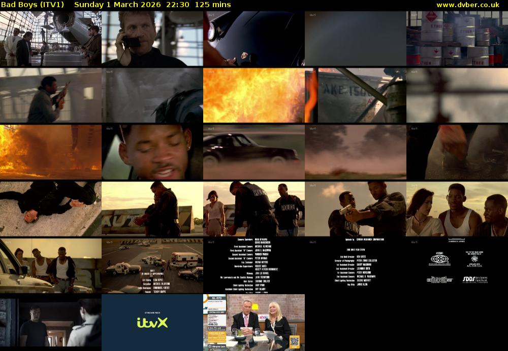 Bad Boys (ITV1) Sunday 1 March 2026 22:30 - 00:35