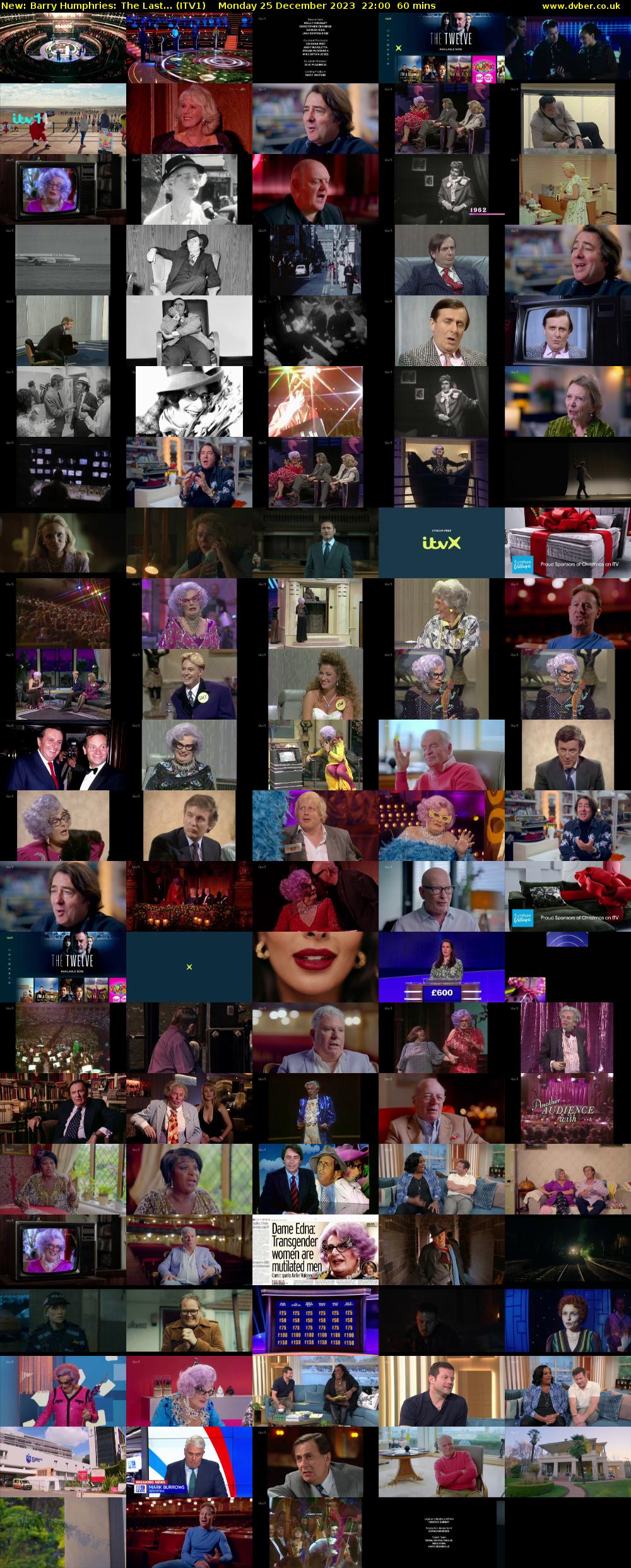 Barry Humphries: The Last... (ITV1) Monday 25 December 2023 22:00 - 23:00