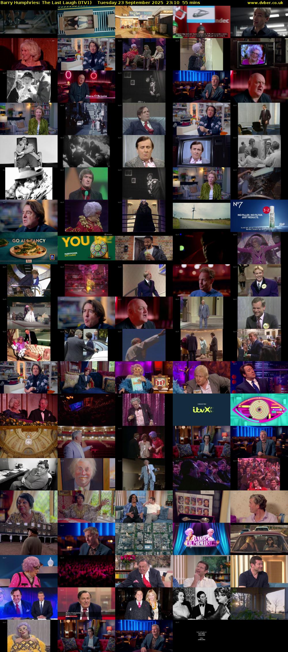 Barry Humphries: The Last Laugh (ITV1) Tuesday 23 September 2025 23:10 - 00:05