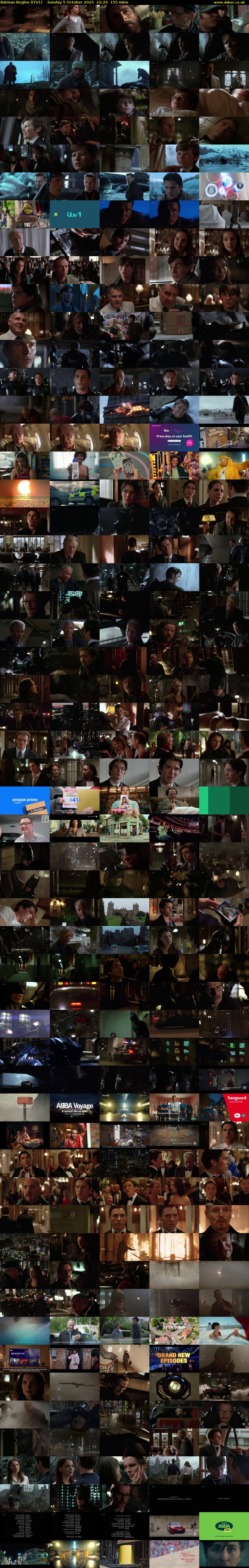 Batman Begins (ITV1) Sunday 5 October 2025 22:20 - 00:55