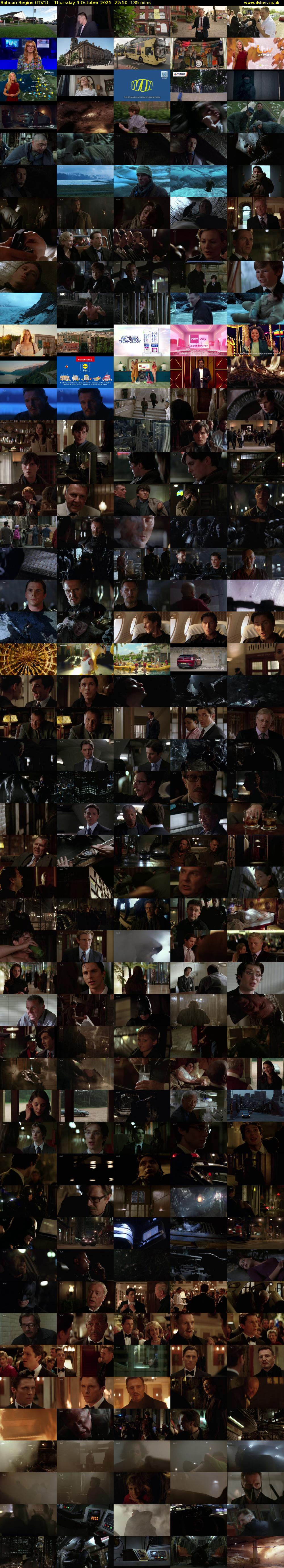 Batman Begins (ITV1) Thursday 9 October 2025 22:50 - 01:05