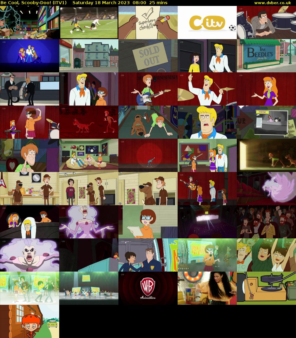 Be Cool, Scooby-Doo! (ITV1) Saturday 18 March 2023 08:00 - 08:25