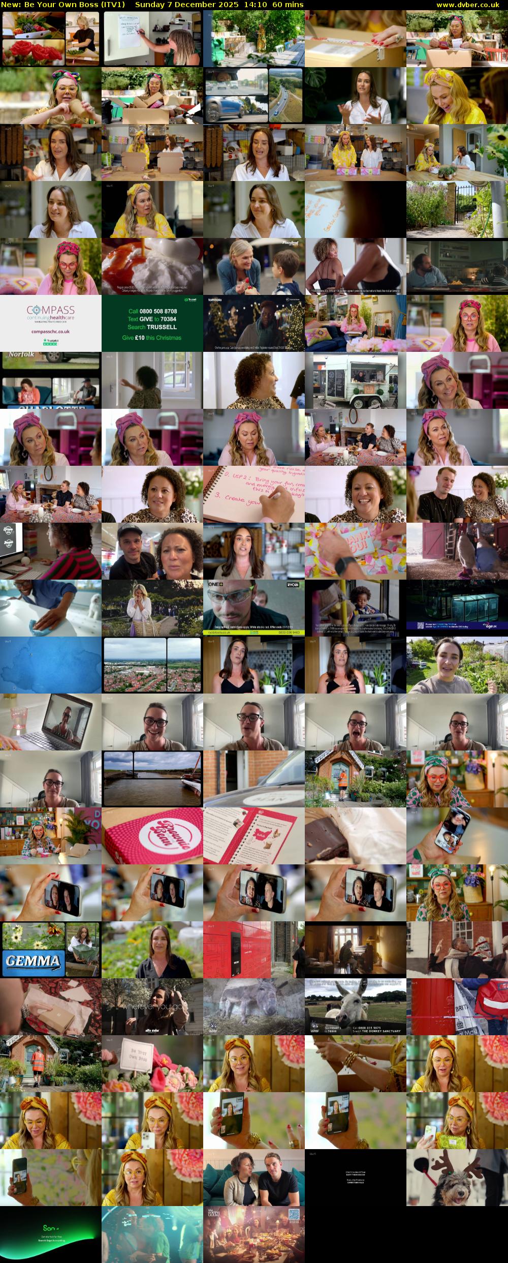 Be Your Own Boss (ITV1) Sunday 7 December 2025 14:10 - 15:10