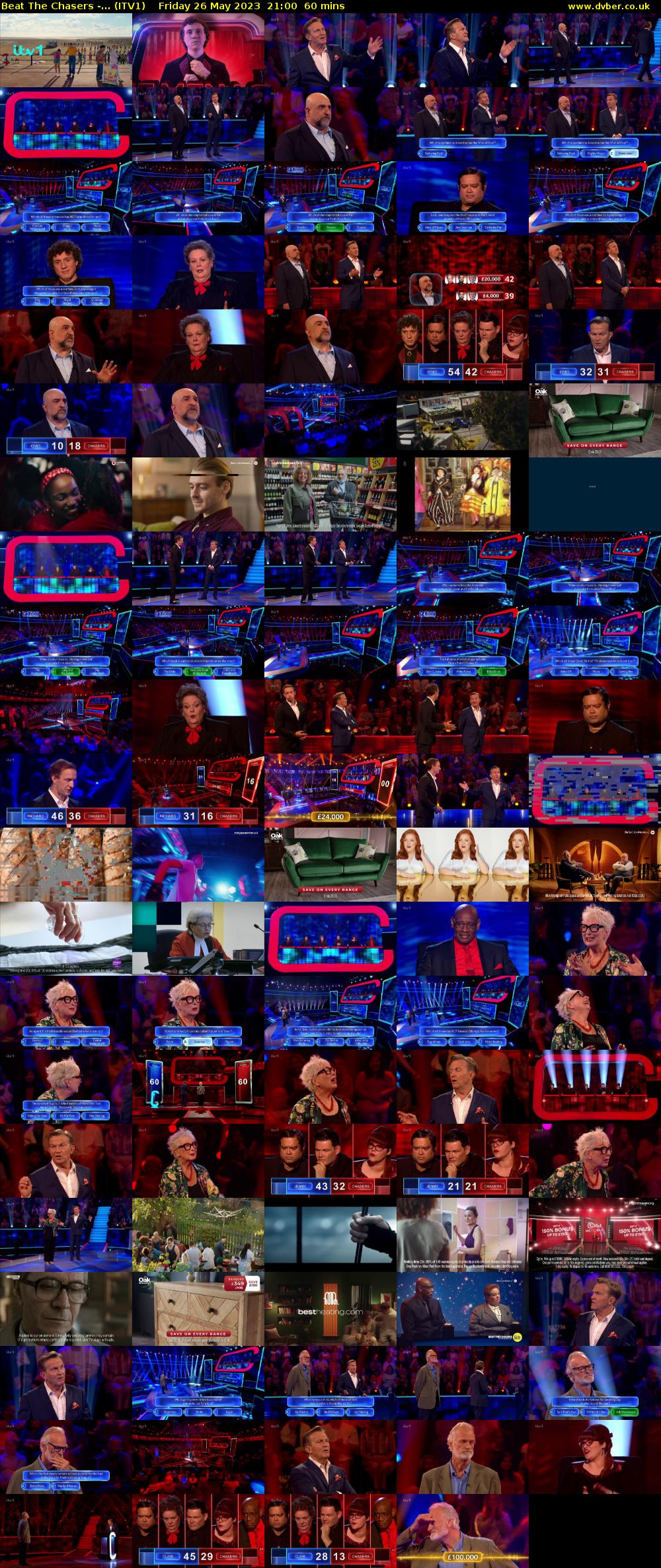 Beat The Chasers -... (ITV1) Friday 26 May 2023 21:00 - 22:00