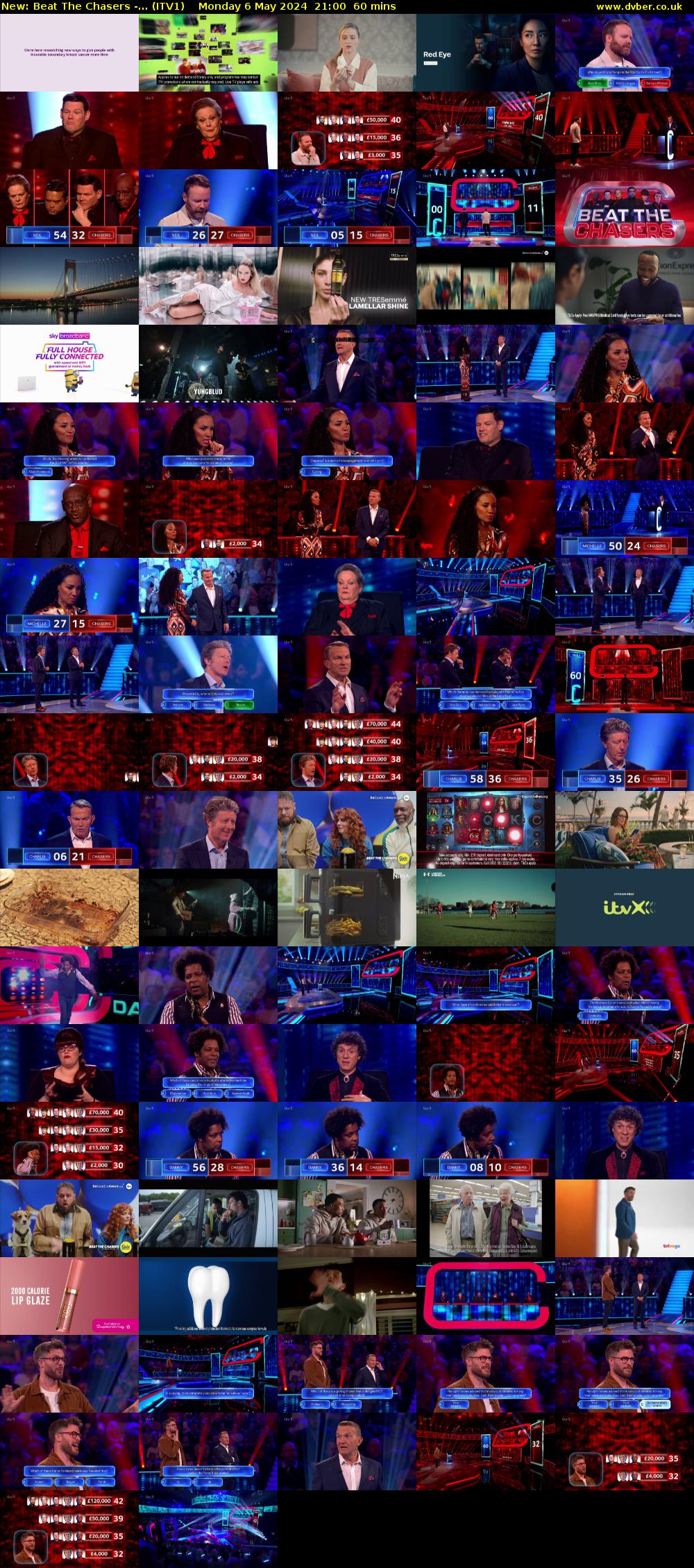 Beat The Chasers -... (ITV1) Monday 6 May 2024 21:00 - 22:00