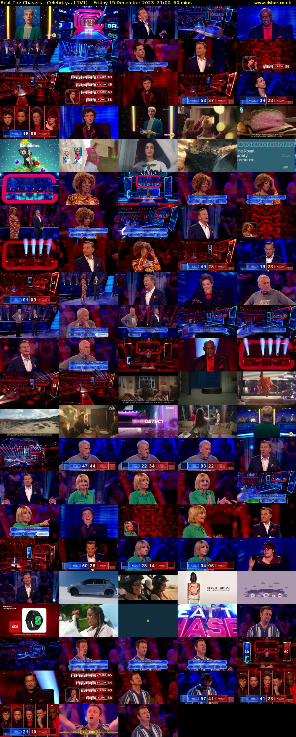 Beat The Chasers - Celebrity... (ITV1) Friday 15 December 2023 21:00 - 22:00