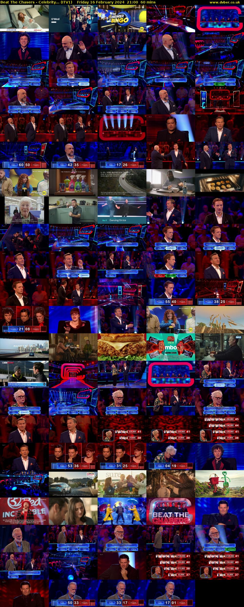 Beat The Chasers - Celebrity... (ITV1) Friday 16 February 2024 21:00 - 22:00