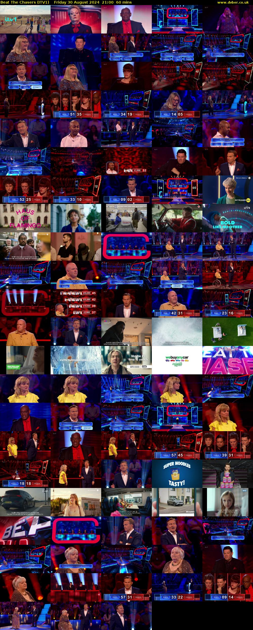 Beat The Chasers (ITV1) Friday 30 August 2024 21:00 - 22:00