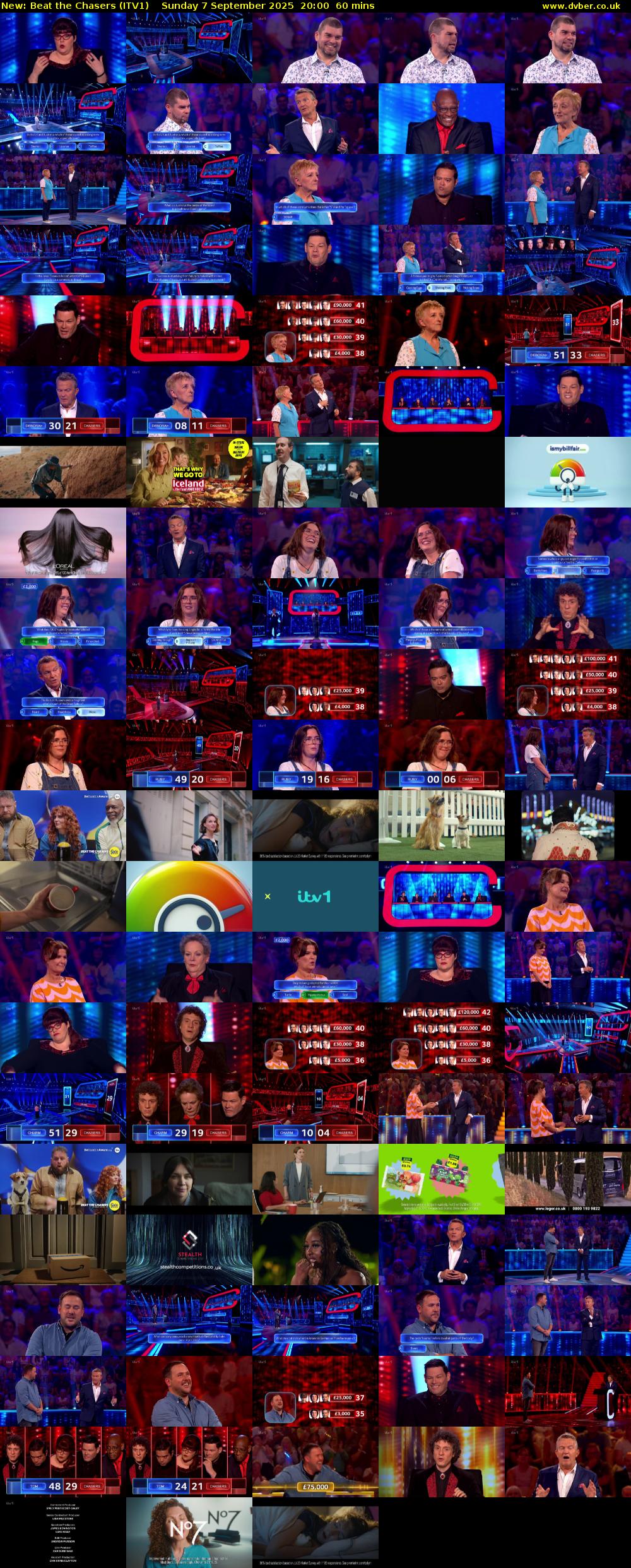 Beat The Chasers (ITV1) Sunday 7 September 2025 20:00 - 21:00