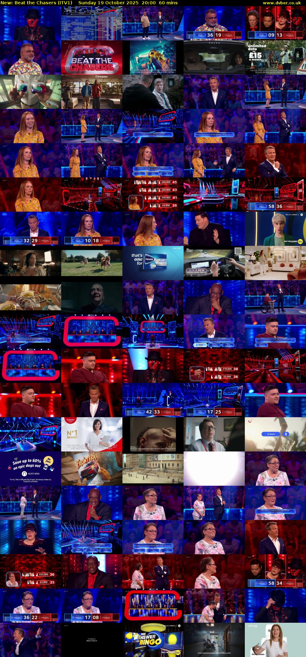 Beat The Chasers (ITV1) Sunday 19 October 2025 20:00 - 21:00