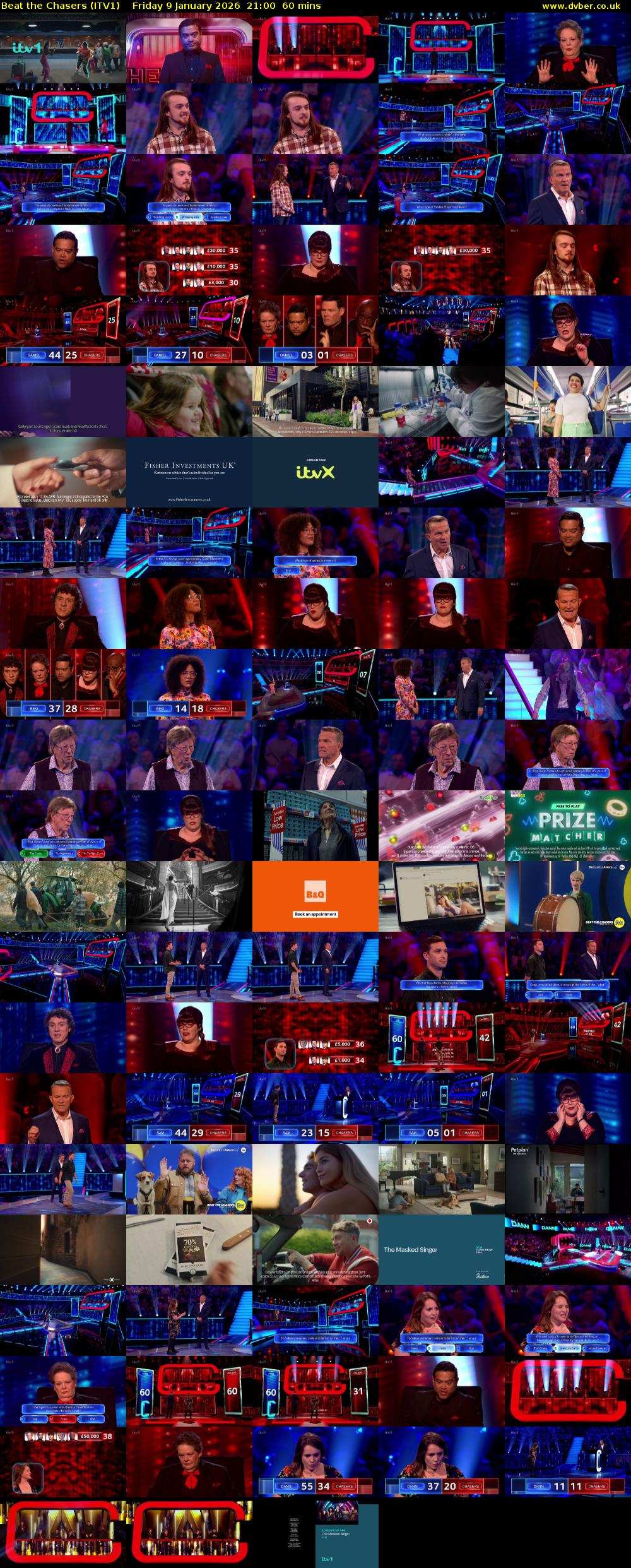 Beat The Chasers (ITV1) Friday 9 January 2026 21:00 - 22:00