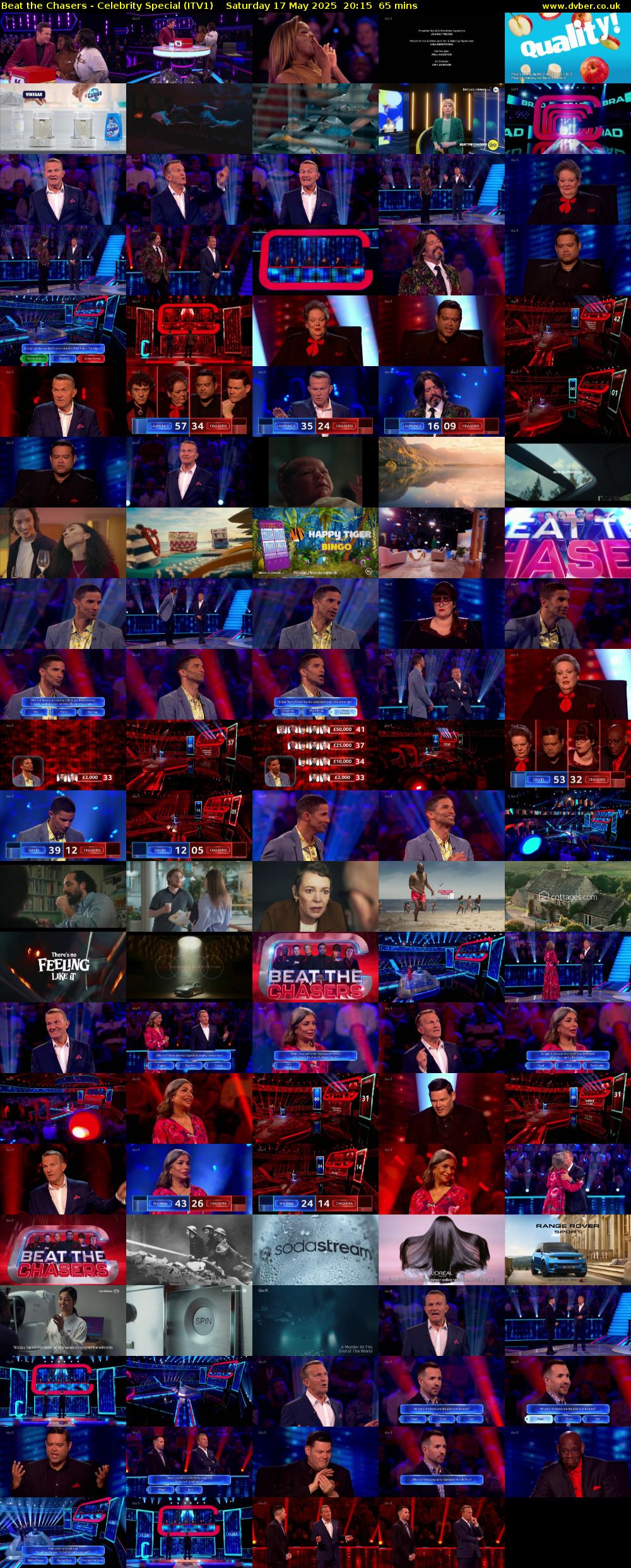 Beat the Chasers - Celebrity Special (ITV1) Saturday 17 May 2025 20:15 - 21:20