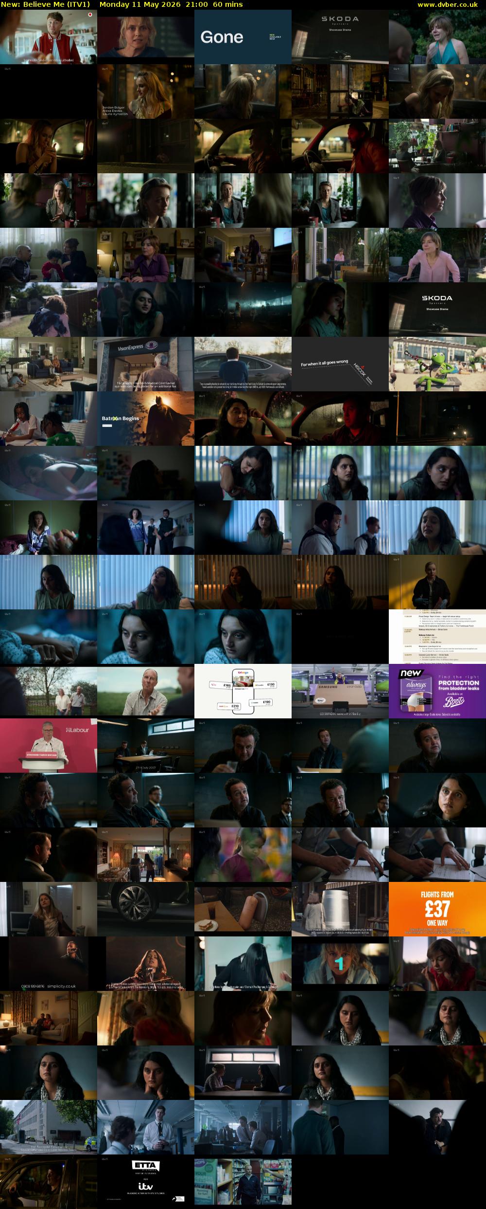 Believe Me (ITV1) Monday 11 May 2026 21:00 - 22:00