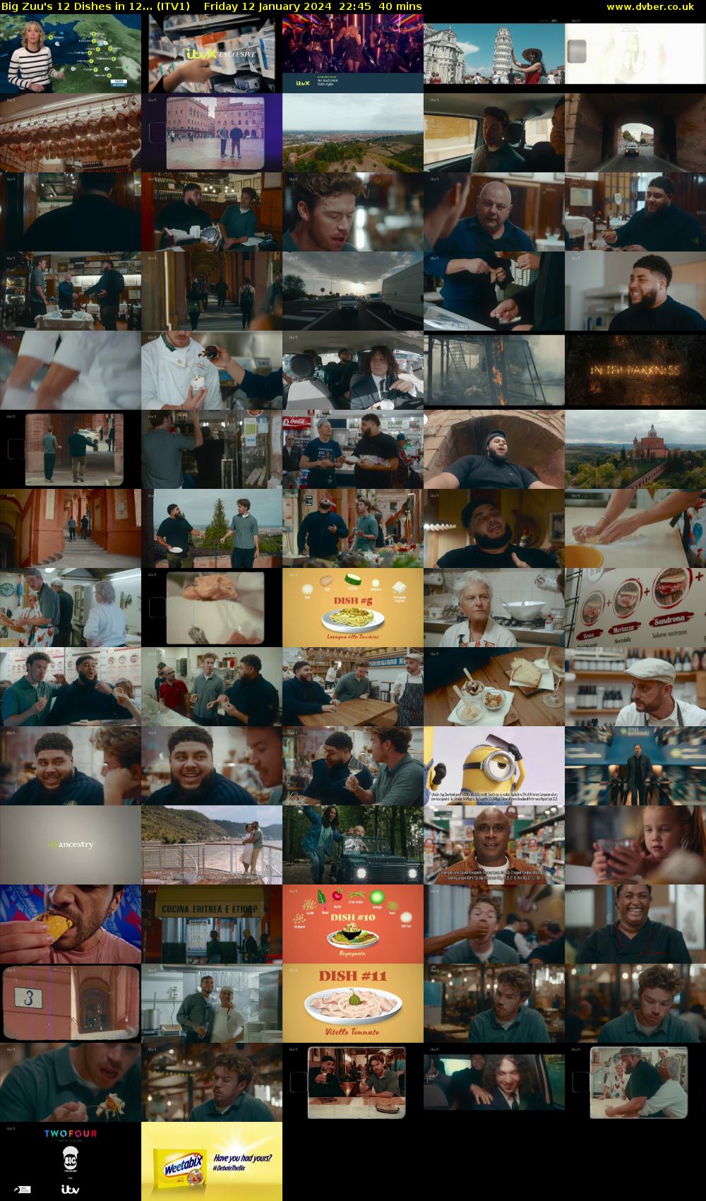 Big Zuu's 12 Dishes in 12... (ITV1) Friday 12 January 2024 22:45 - 23:25
