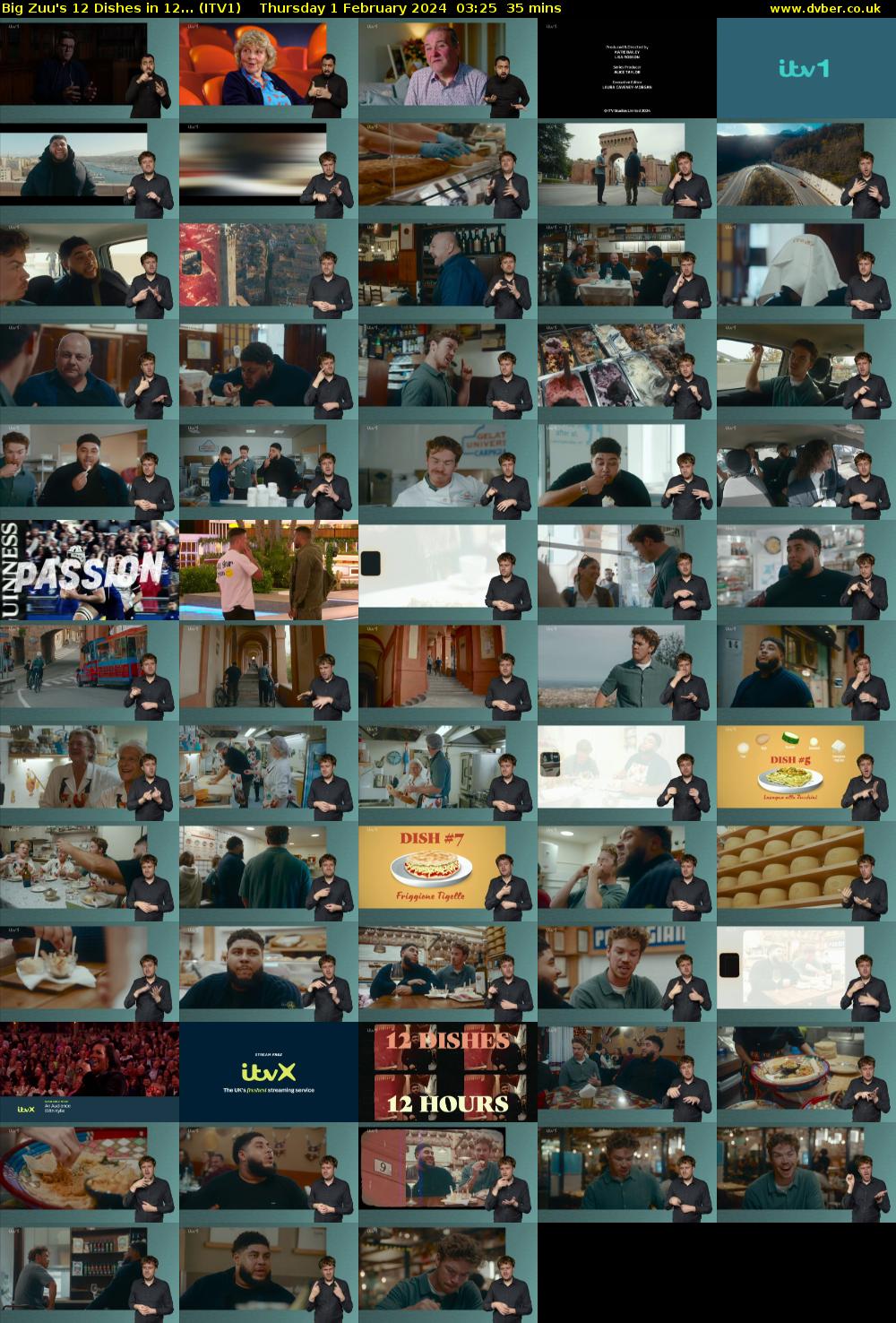 Big Zuu's 12 Dishes in 12... (ITV1) Thursday 1 February 2024 03:25 - 04:00