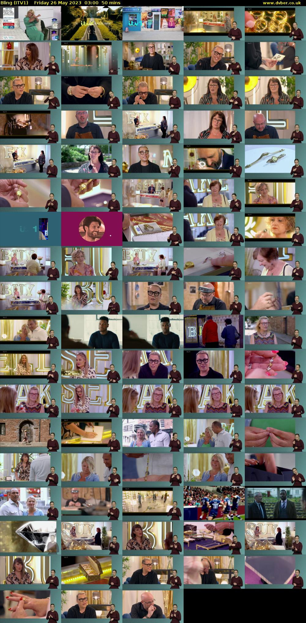Bling (ITV1) Friday 26 May 2023 03:00 - 03:50
