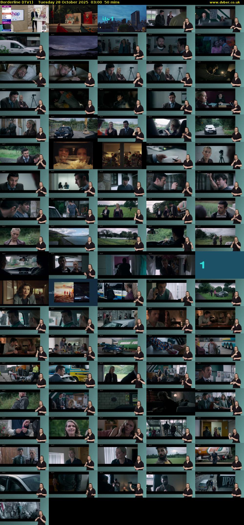 Borderline (ITV1) Tuesday 28 October 2025 03:00 - 03:50