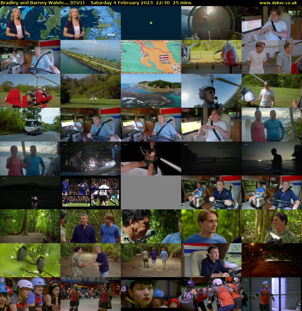 Bradley and Barney Walsh:... (ITV1) Saturday 4 February 2023 22:30 - 22:55
