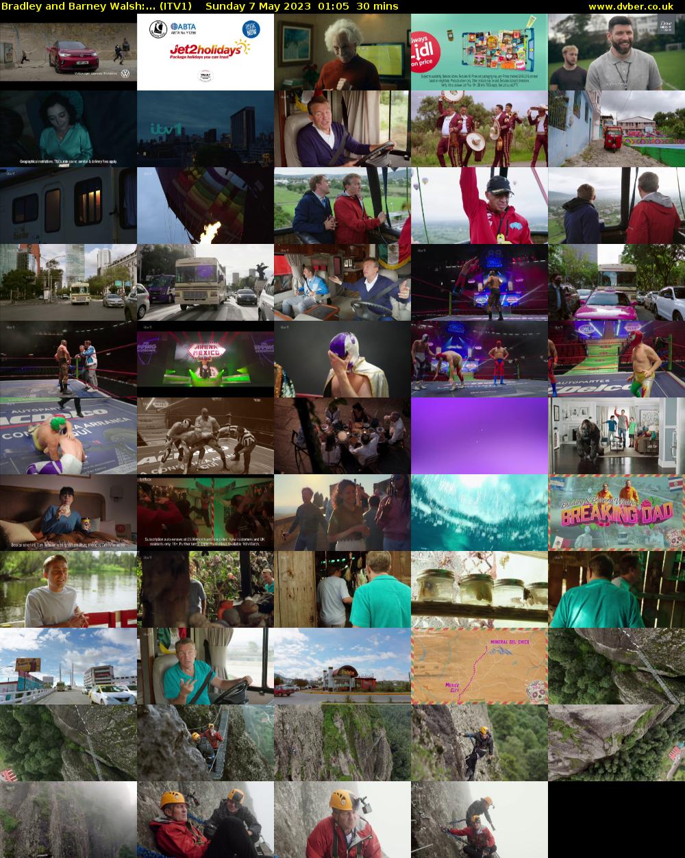 Bradley and Barney Walsh:... (ITV1) Sunday 7 May 2023 01:05 - 01:35