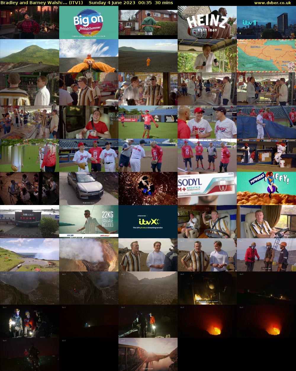 Bradley and Barney Walsh:... (ITV1) Sunday 4 June 2023 00:35 - 01:05