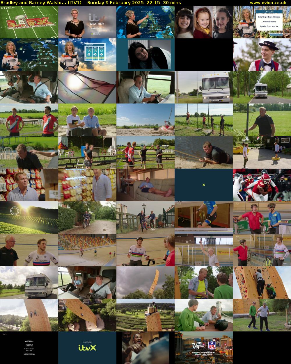 Bradley and Barney Walsh:... (ITV1) Sunday 9 February 2025 22:15 - 22:45