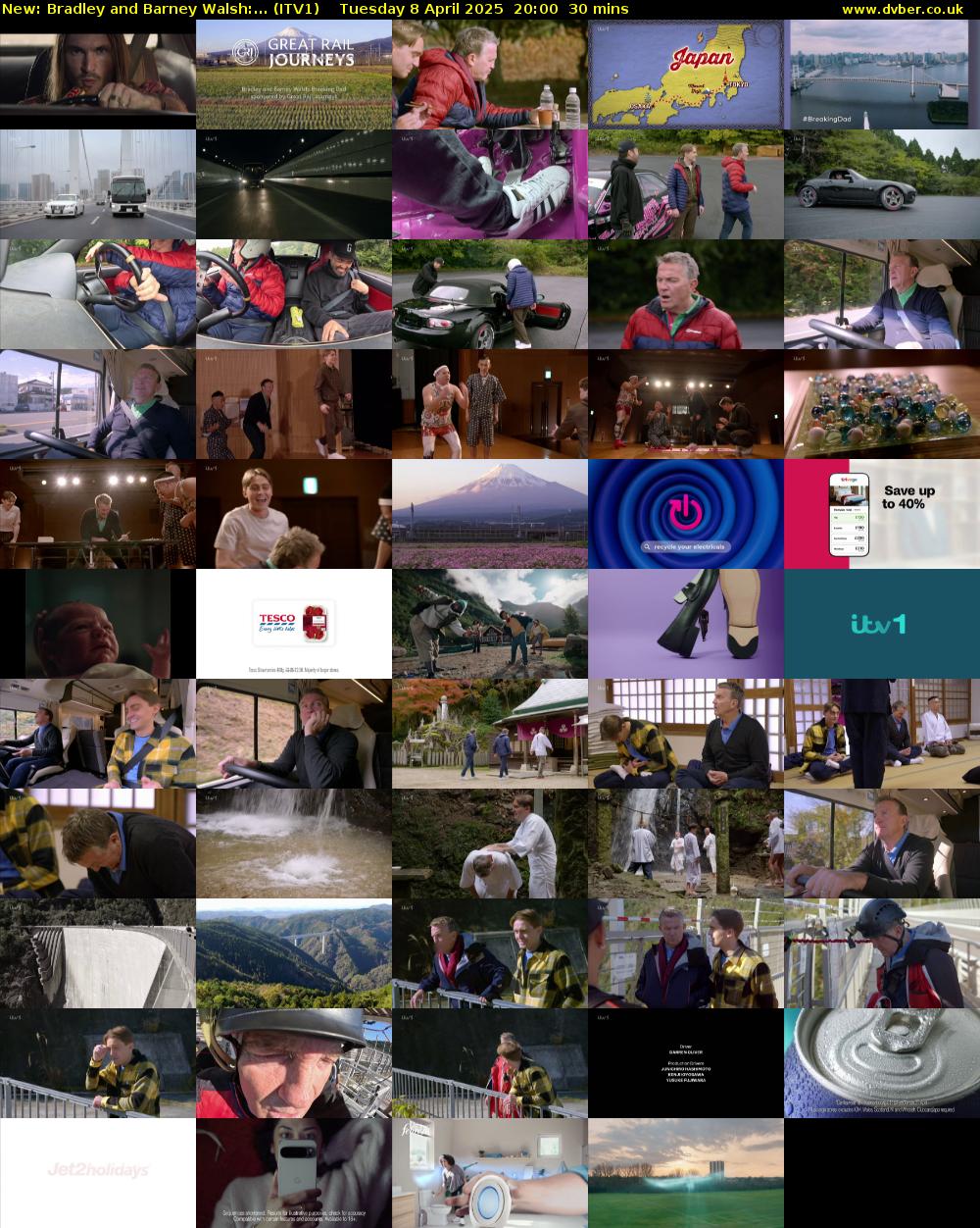 Bradley and Barney Walsh:... (ITV1) Tuesday 8 April 2025 20:00 - 20:30