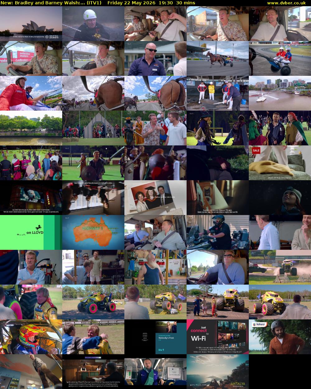 Bradley and Barney Walsh:... (ITV1) Friday 22 May 2026 19:30 - 20:00