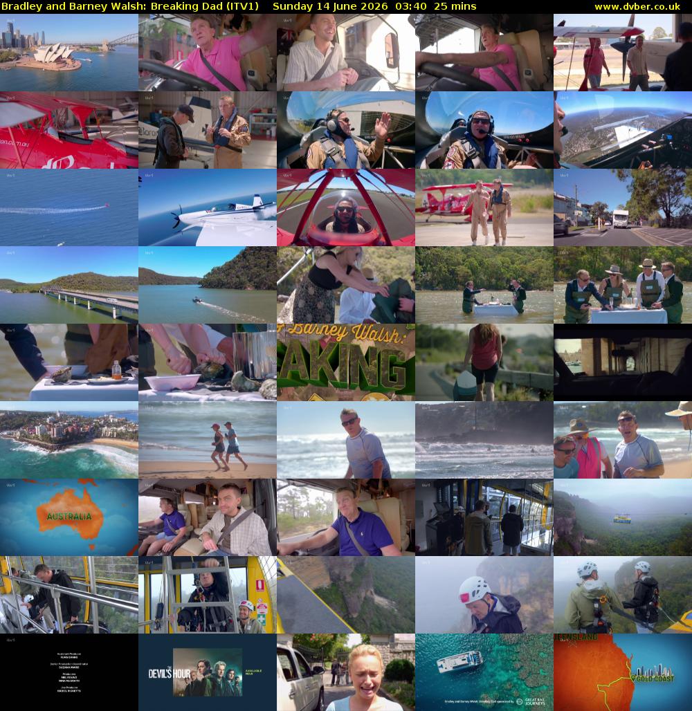 Bradley and Barney Walsh: Breaking Dad (ITV1) Sunday 14 June 2026 03:40 - 04:05