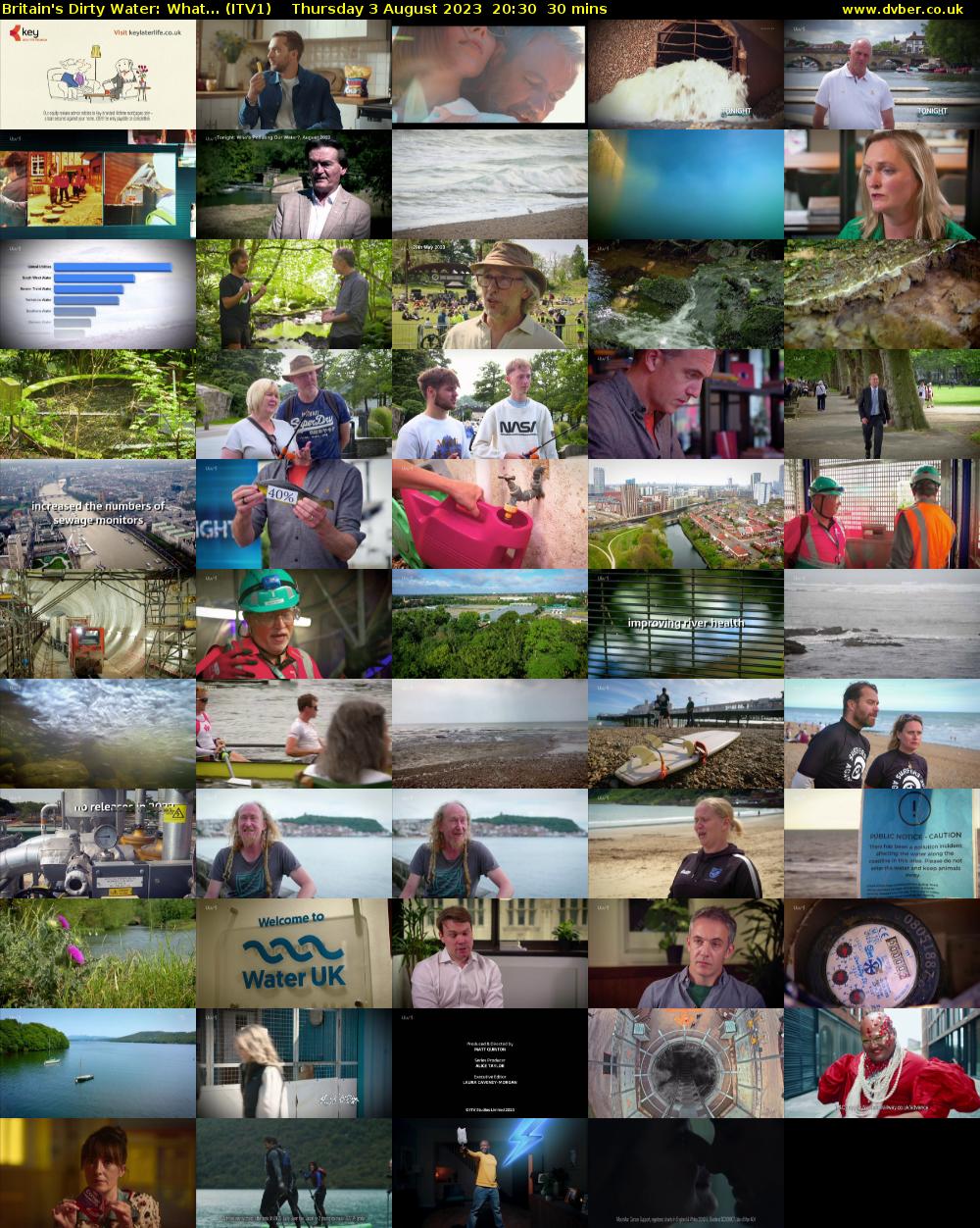 Britain's Dirty Water: What... (ITV1) Thursday 3 August 2023 20:30 - 21:00