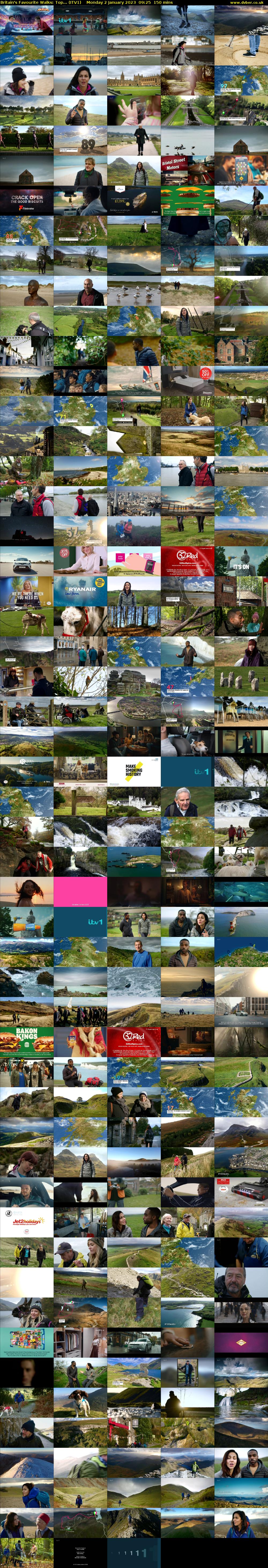 Britain's Favourite Walks: Top... (ITV1) Monday 2 January 2023 09:25 - 11:55
