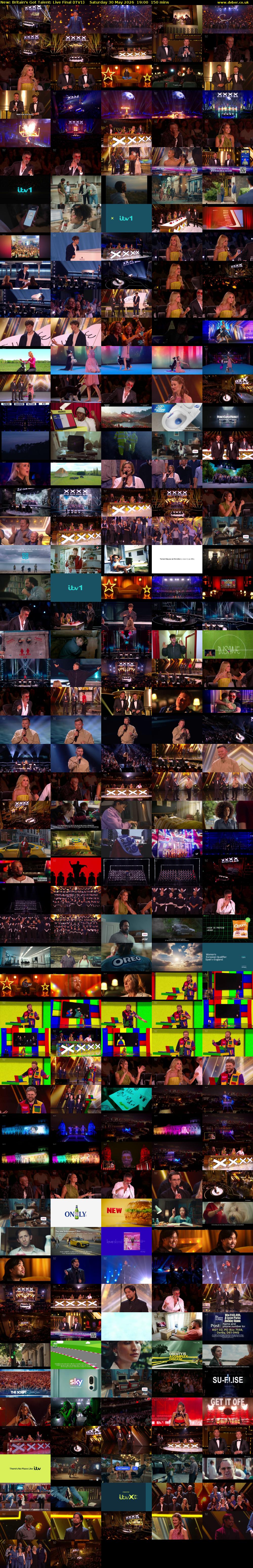 Britain's Got Talent: Live Final (ITV1) Saturday 30 May 2026 19:00 - 21:30