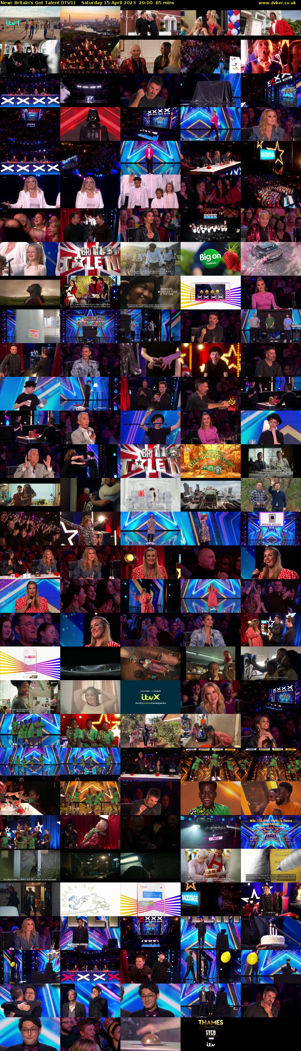 Britain's Got Talent (ITV1) Saturday 15 April 2023 20:00 - 21:25